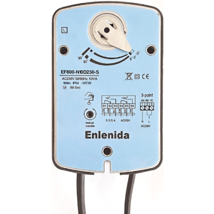 EF800 Series 10Nm Non-Spring Return Fire and Smoke Damper Actuators