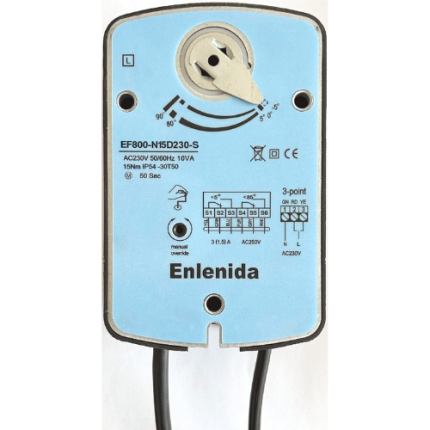 EF800 Series 15 Nm Non-Spring Return Fire and Smoke Damper Actuators