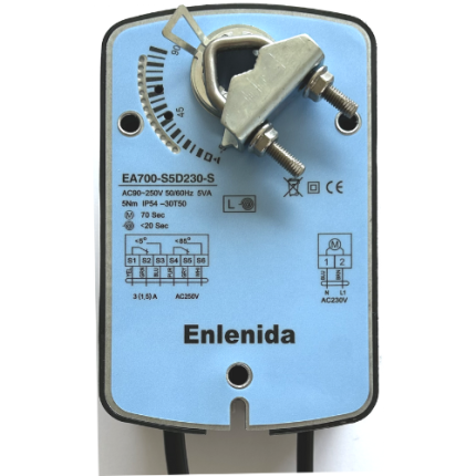 EA700 Series 5Nm Spring Return Damper Actuators