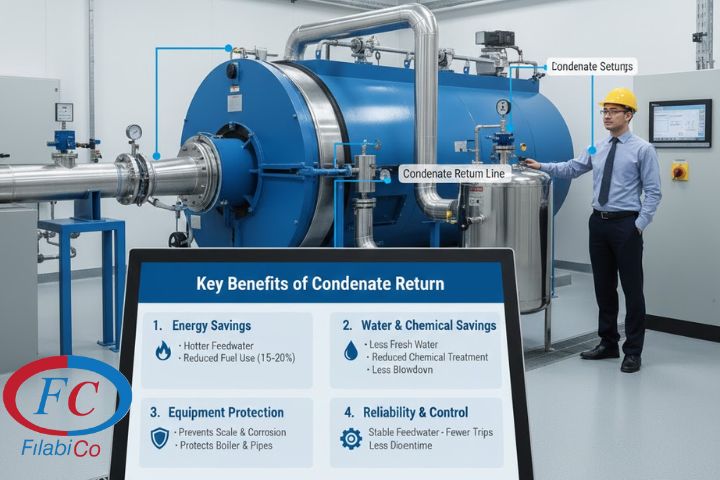 Key benefits of returning condensate to the boiler operation (1)