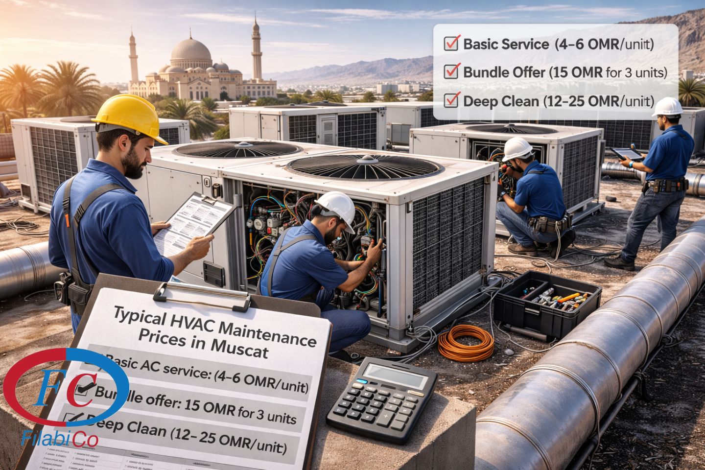 “Typical HVAC Maintenance Prices in Muscat” in plain terms