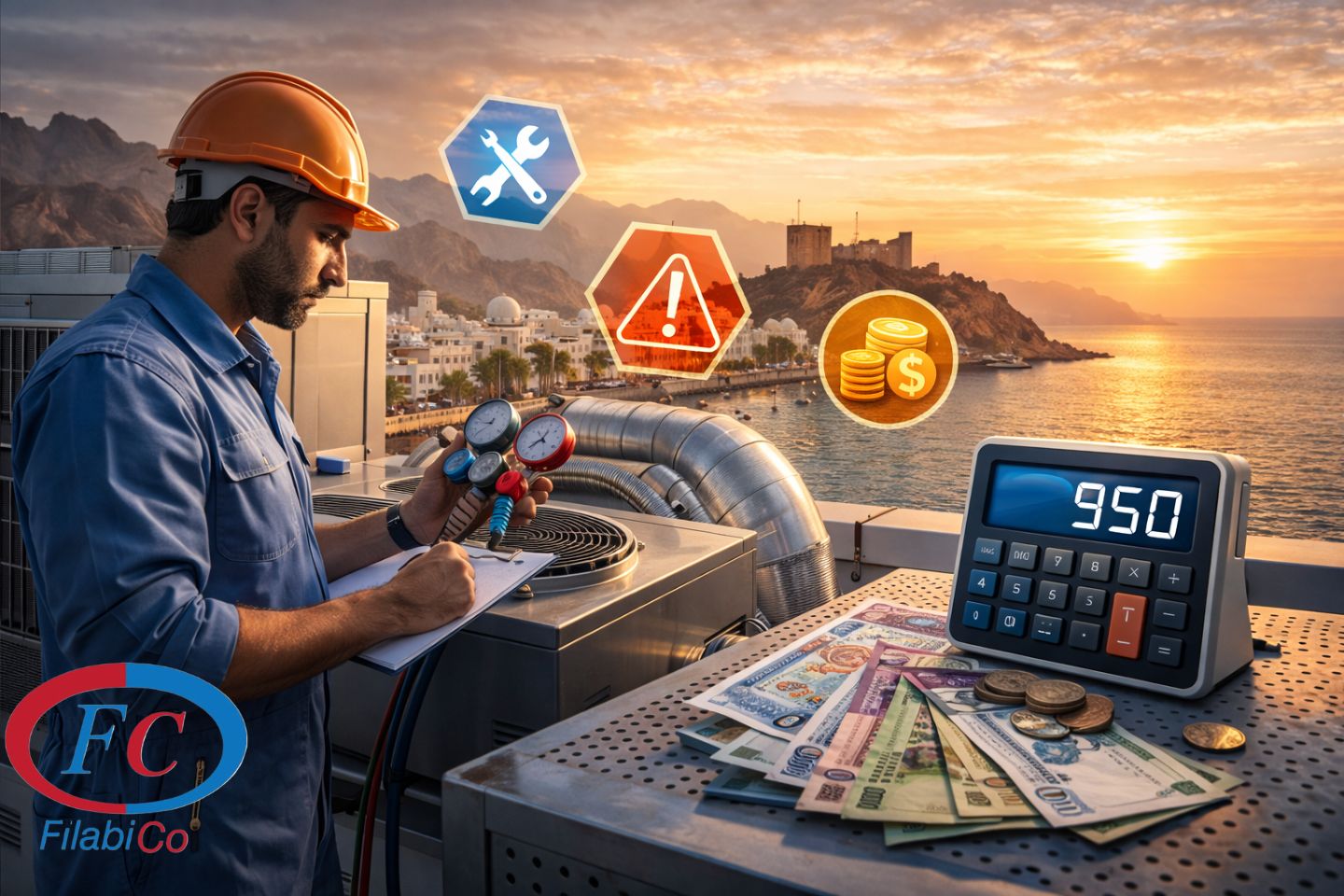 HVAC maintenance cost in Muscat