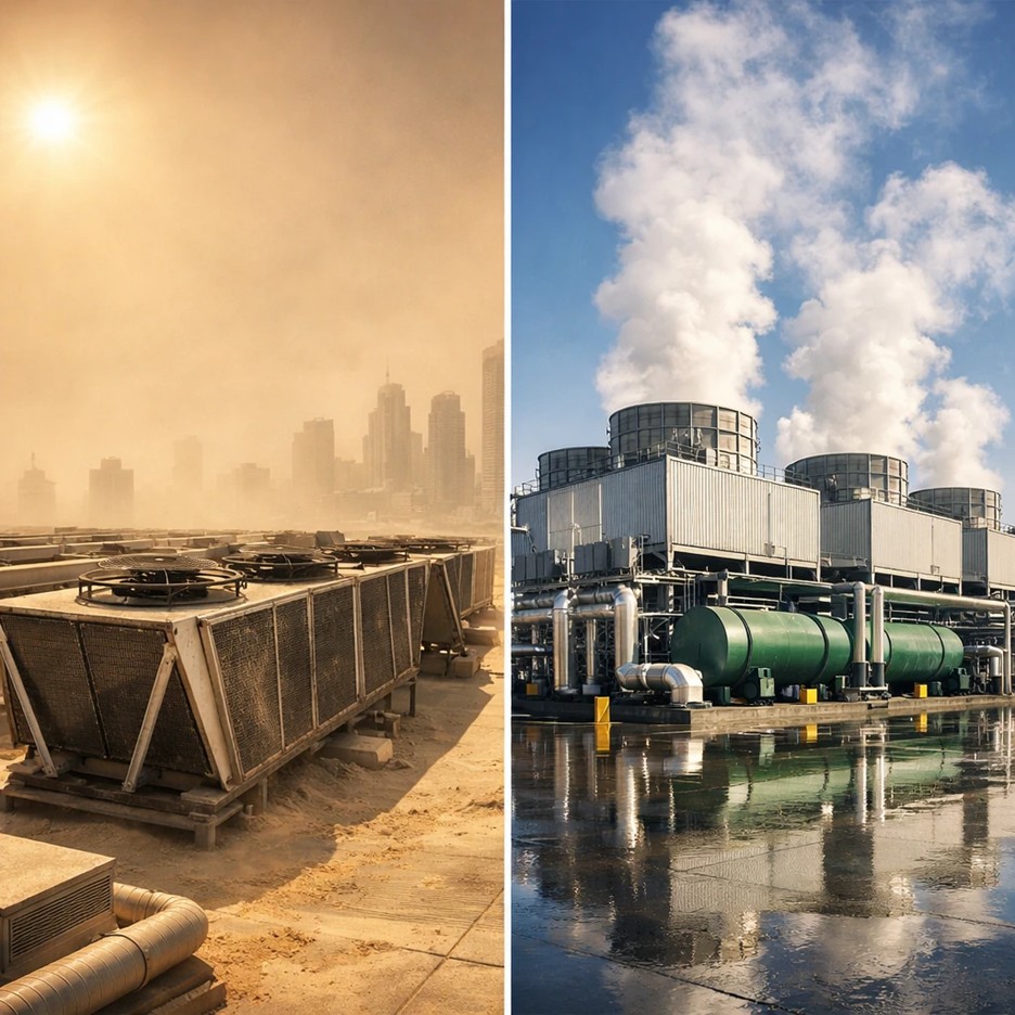 Air-Cooled vs Water-Cooled Chiller in Hot Climates
